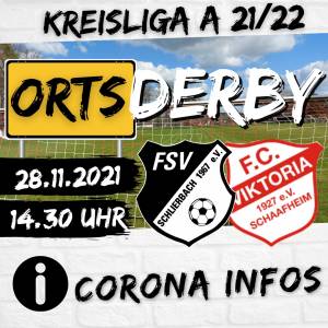 Derby gegen Schaafheim - Corona Informationen