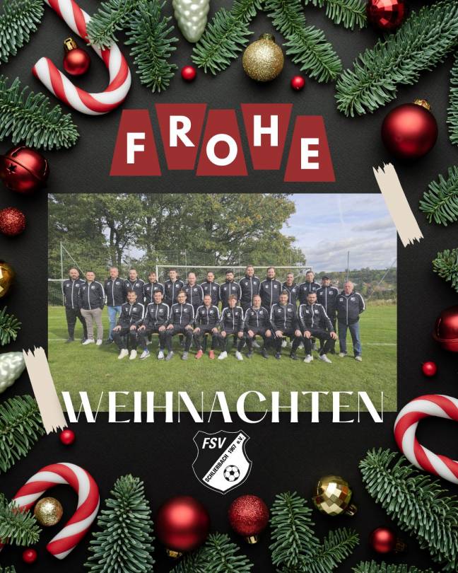 Der FSV Schlierbach wünscht frohe Weihnachten